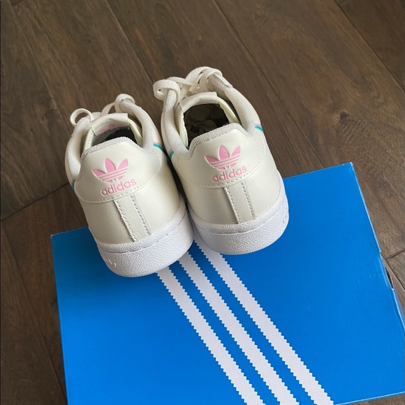 Adidas Continental 80 ‘Off White Pink Aqua.’ Mens 7. Brand New - Picture 5 of 6